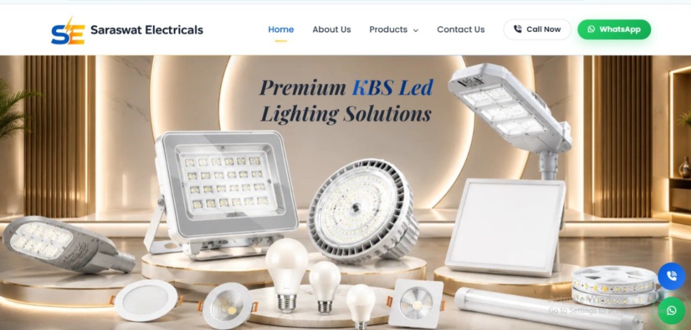 Saraswat Electricals website